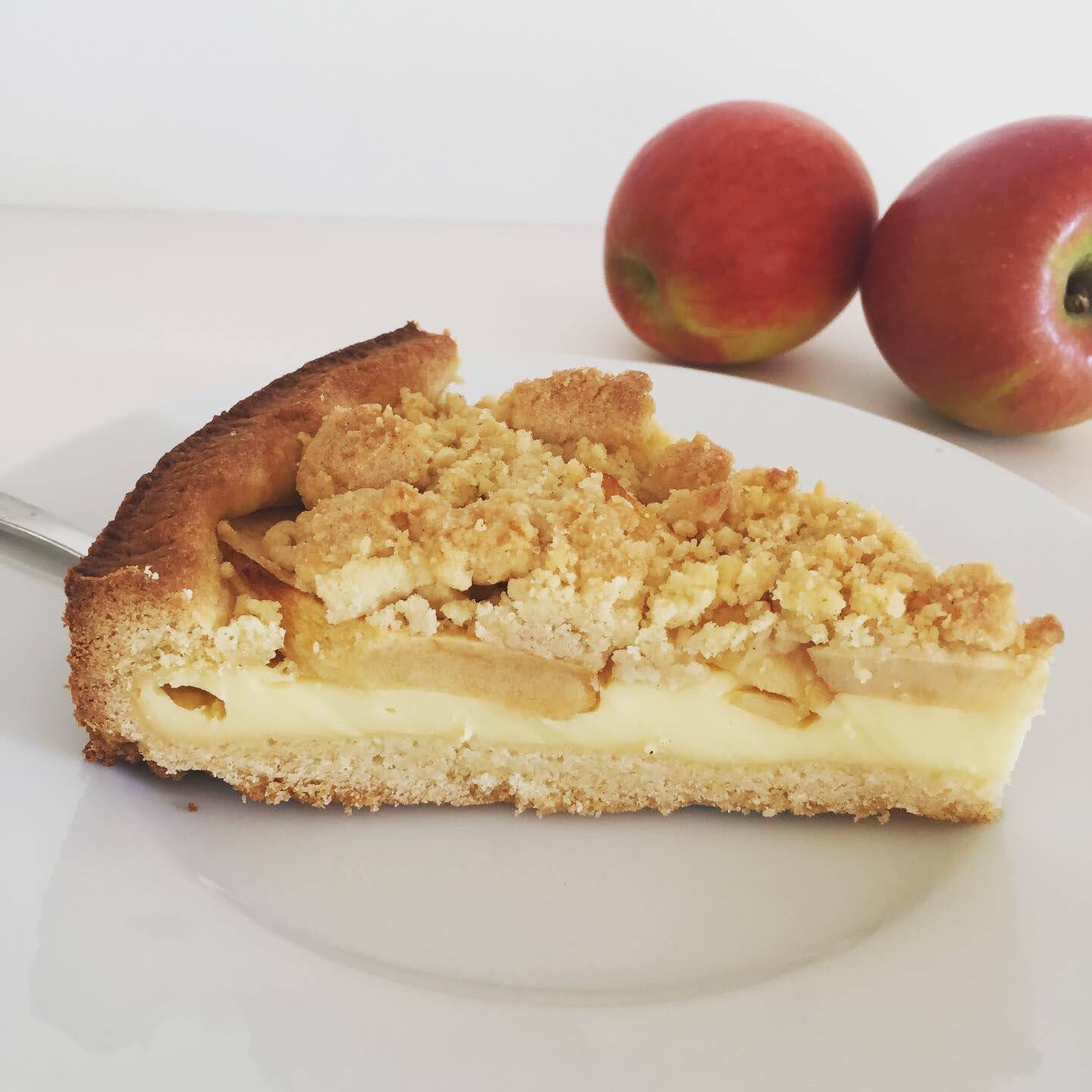Apfel-Streusel-Kuchen mit Pudding Apfel-Streusel-Kuchen mit Pudding